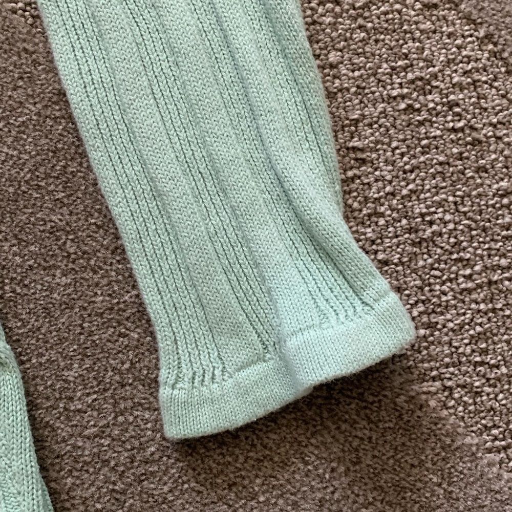 Classic Elements Mint Colored Button Front Sweater - image 5